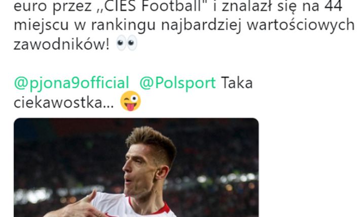 ZASKAKUJĄCA WYCENA Krzysztofa Piątka przez ''CIES Football''